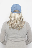 Denim Wavy Hat - Enhanced Hair - Hair Piece - Henry Margu