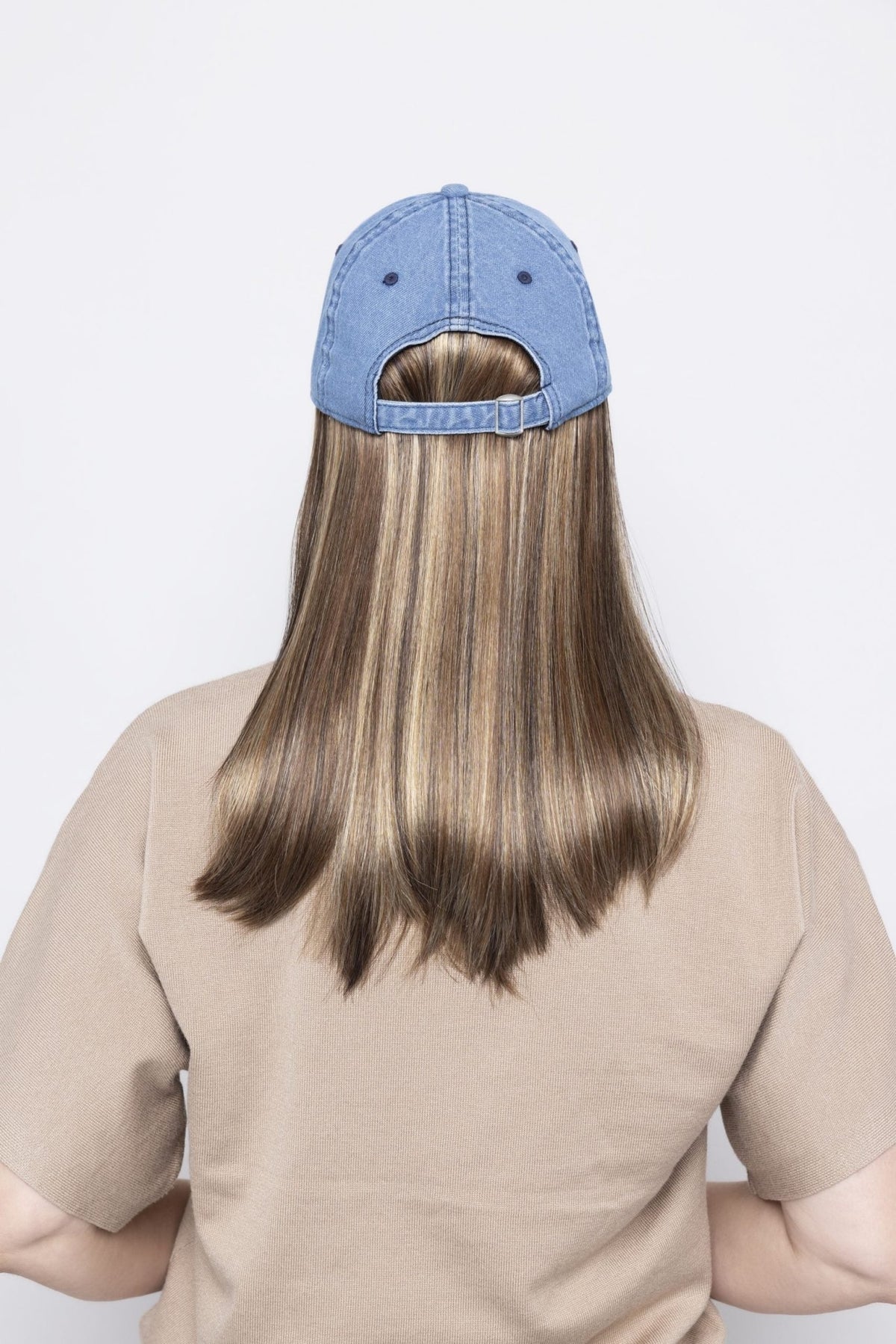 Denim Long Hat - Enhanced Hair - Hair Piece - Henry Margu