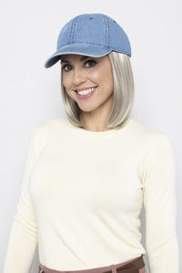 Denim Classic Hat - Enhanced Hair - Hair Piece - Henry Margu