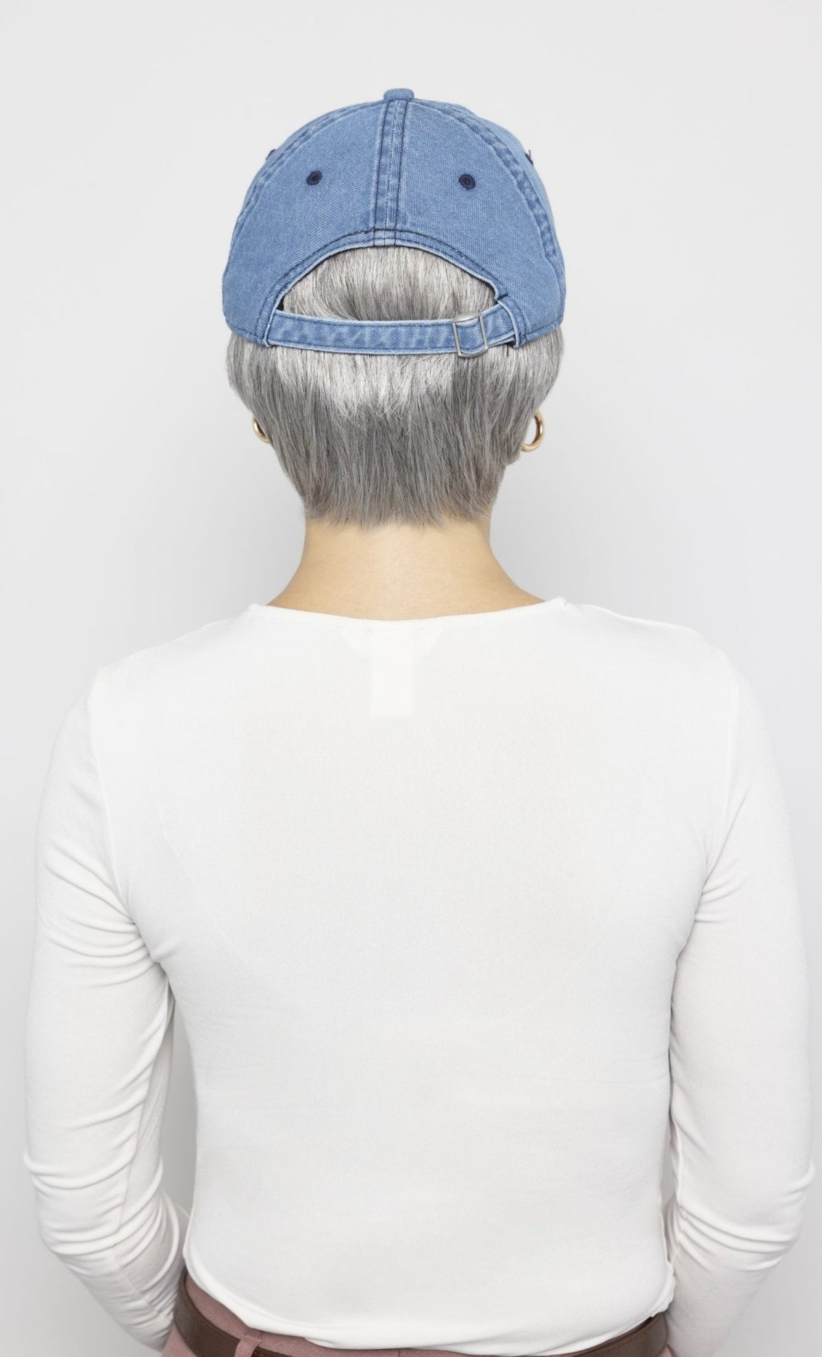 Denim Tapered Hat - Enhanced Hair - Hair Piece - Henry Margu