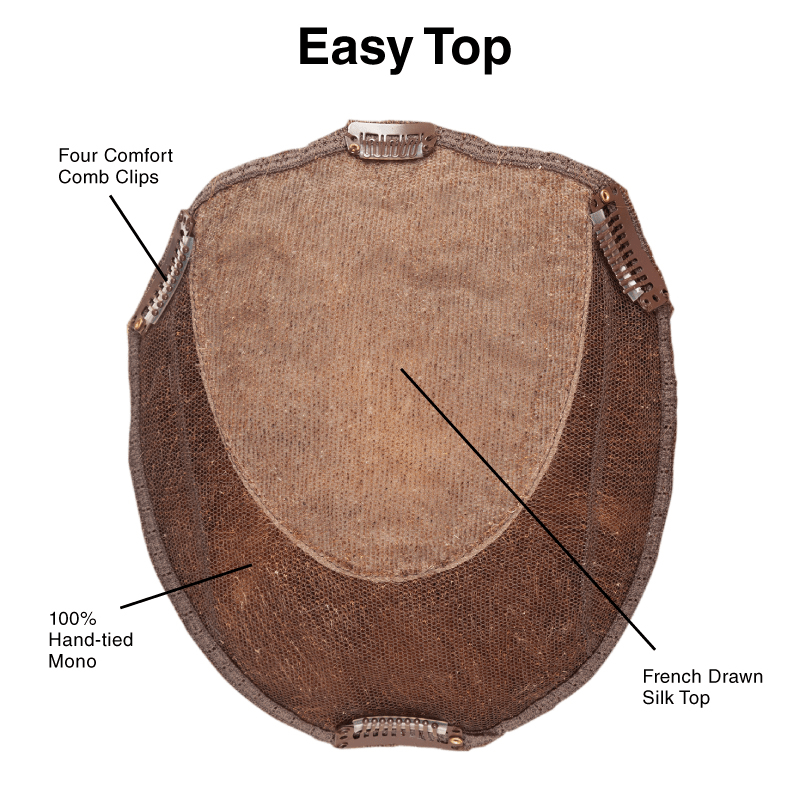 Easy Top - Enhanced Hair - Hair Topper - TressAllure