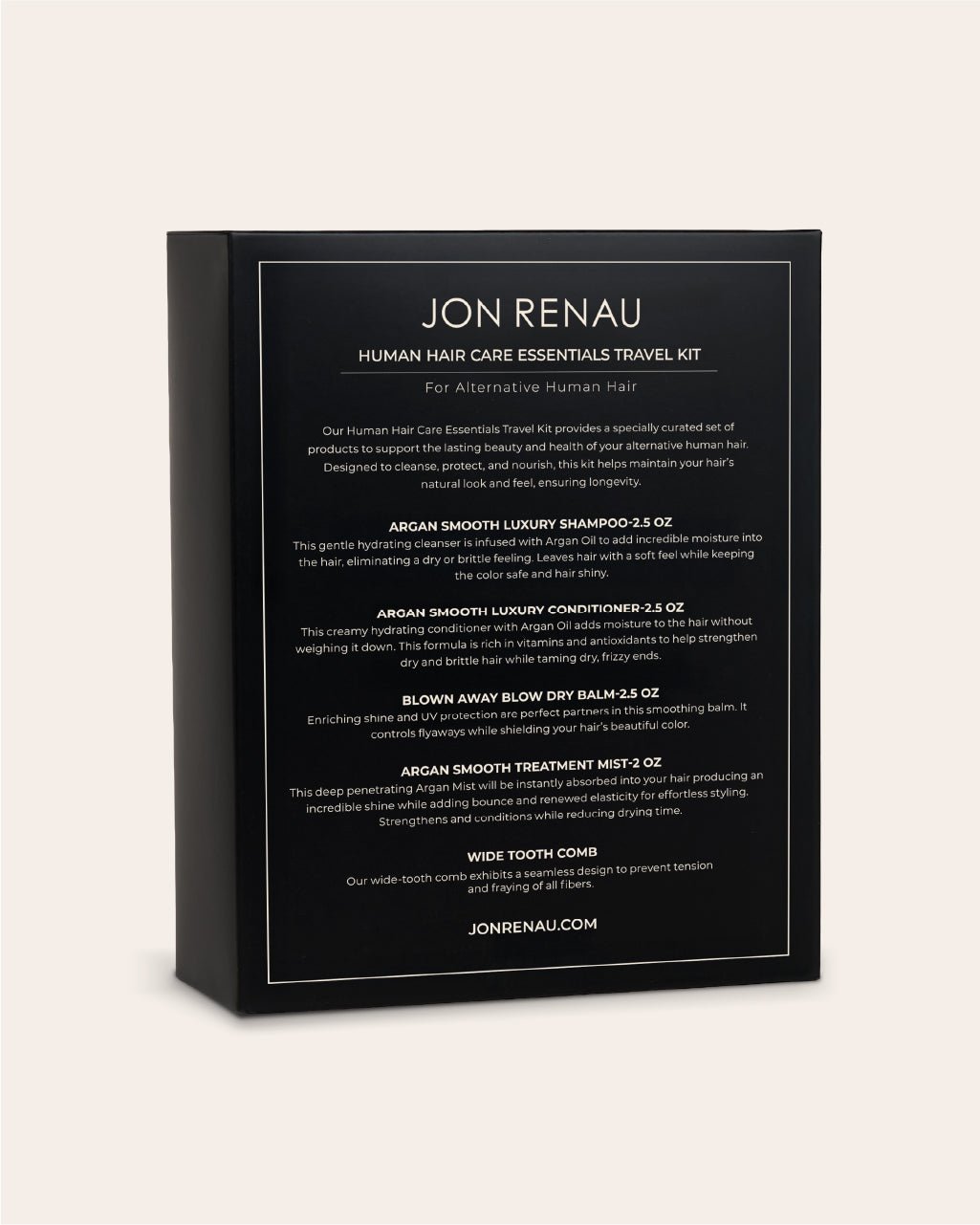 Travel Size Human Hair Care Kit - Enhanced Hair - Wig Care - Jon Renau