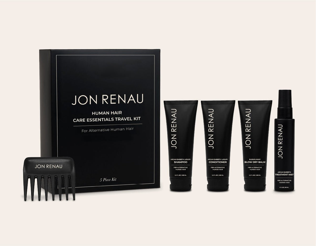 Travel Size Human Hair Care Kit - Enhanced Hair - Wig Care - Jon Renau
