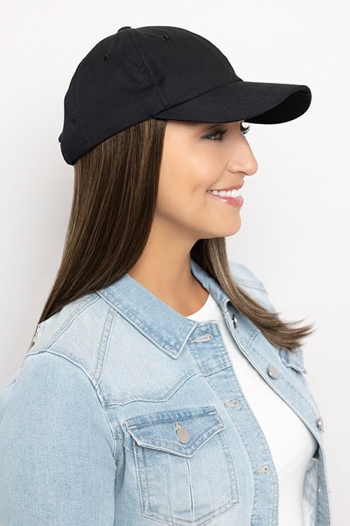 Long Hat Black - Enhanced Hair - Hair Piece - Henry Margu