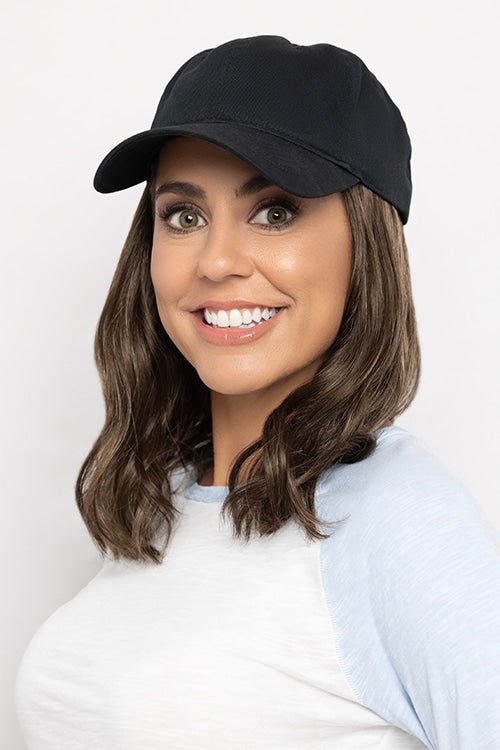 Wavy Hat Black - Enhanced Hair - Hair Piece - Henry Margu