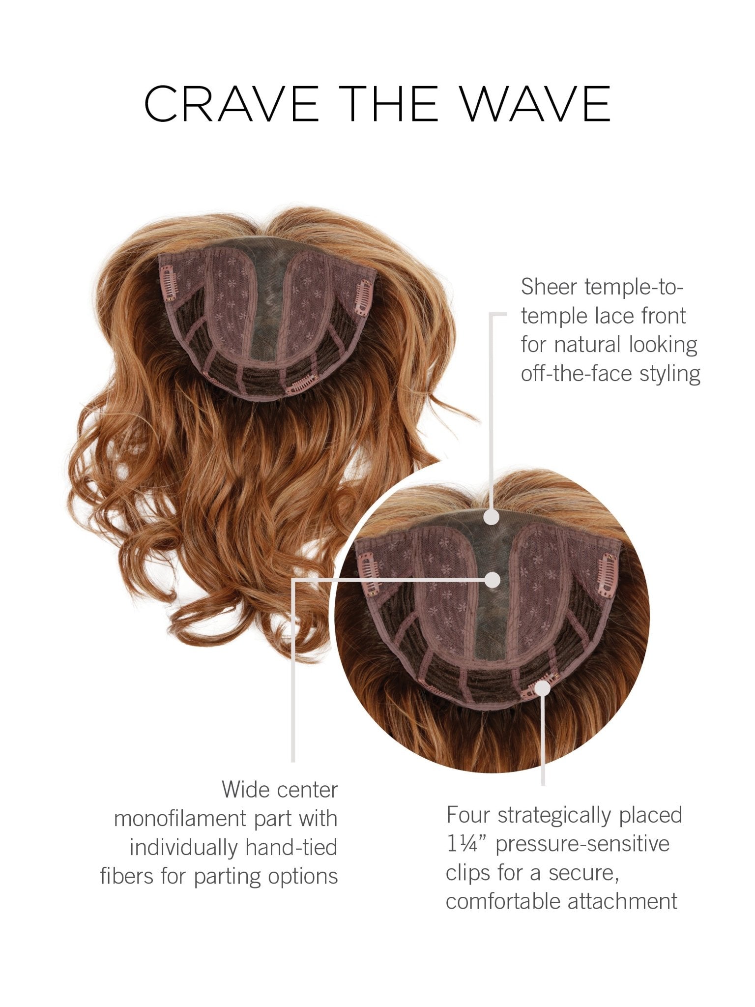 Crave The Wave - Enhanced Hair - Hair Topper - Raquel Welch