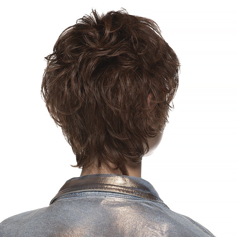 Short Shag wig by TressAllure – styled on model