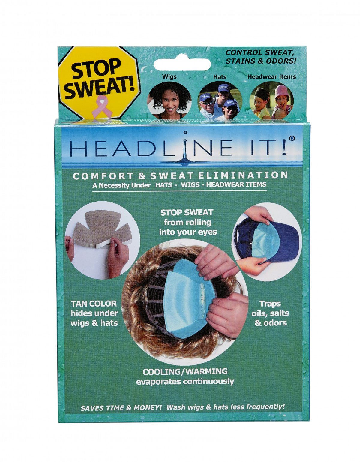 Headline It Wig Liner – 10 Pack - Enhanced Hair - Wig Accessories - Jon Renau