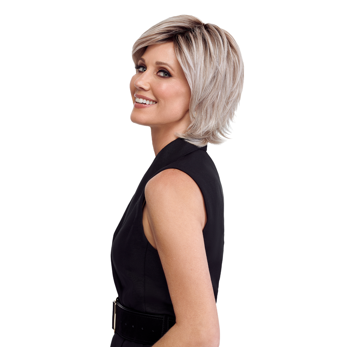 Razor Cut Shag wig by TressAllure – three-quarter view