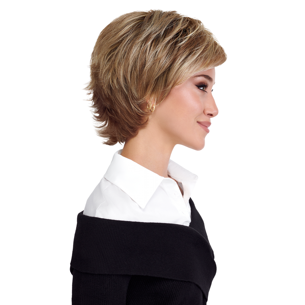 Short Shag wig by TressAllure – side view