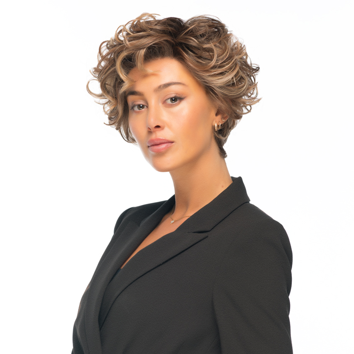 Twisted Pixie wig by TressAllure – side view
